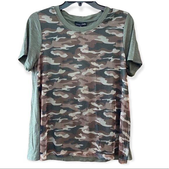 RXB Sz S NWT Khaki Camo Mesh Relaxed Casual T-Shirt - Picture 1 of 7